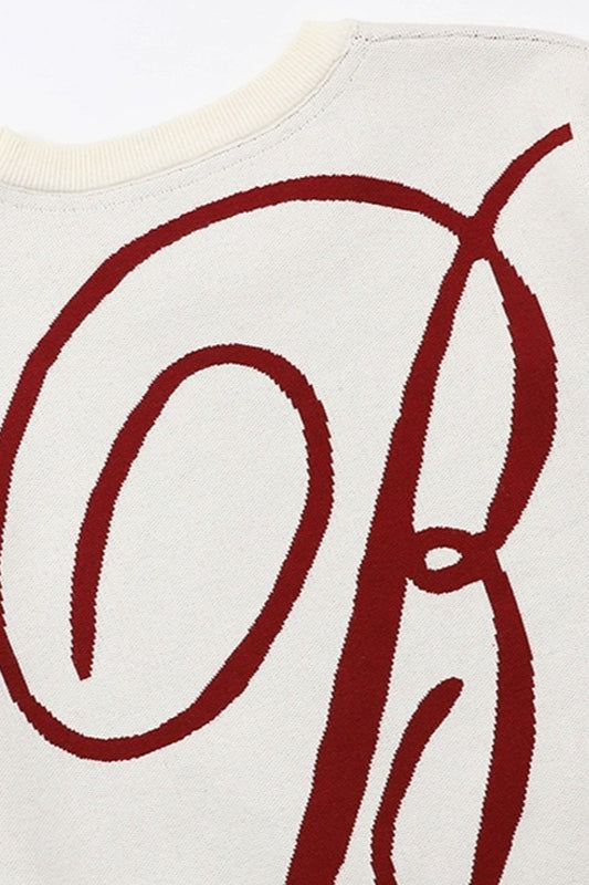Casual Vintage Crew Neck Sweater 9