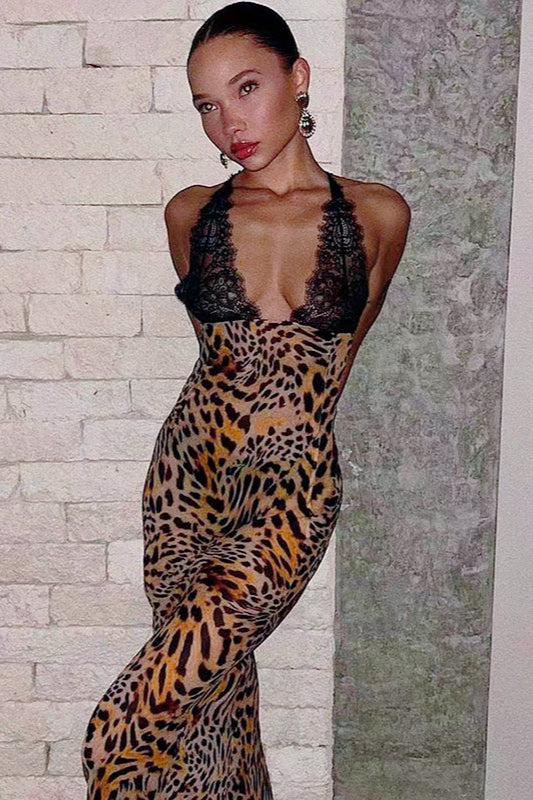 Printed Bodycon Slip Dress