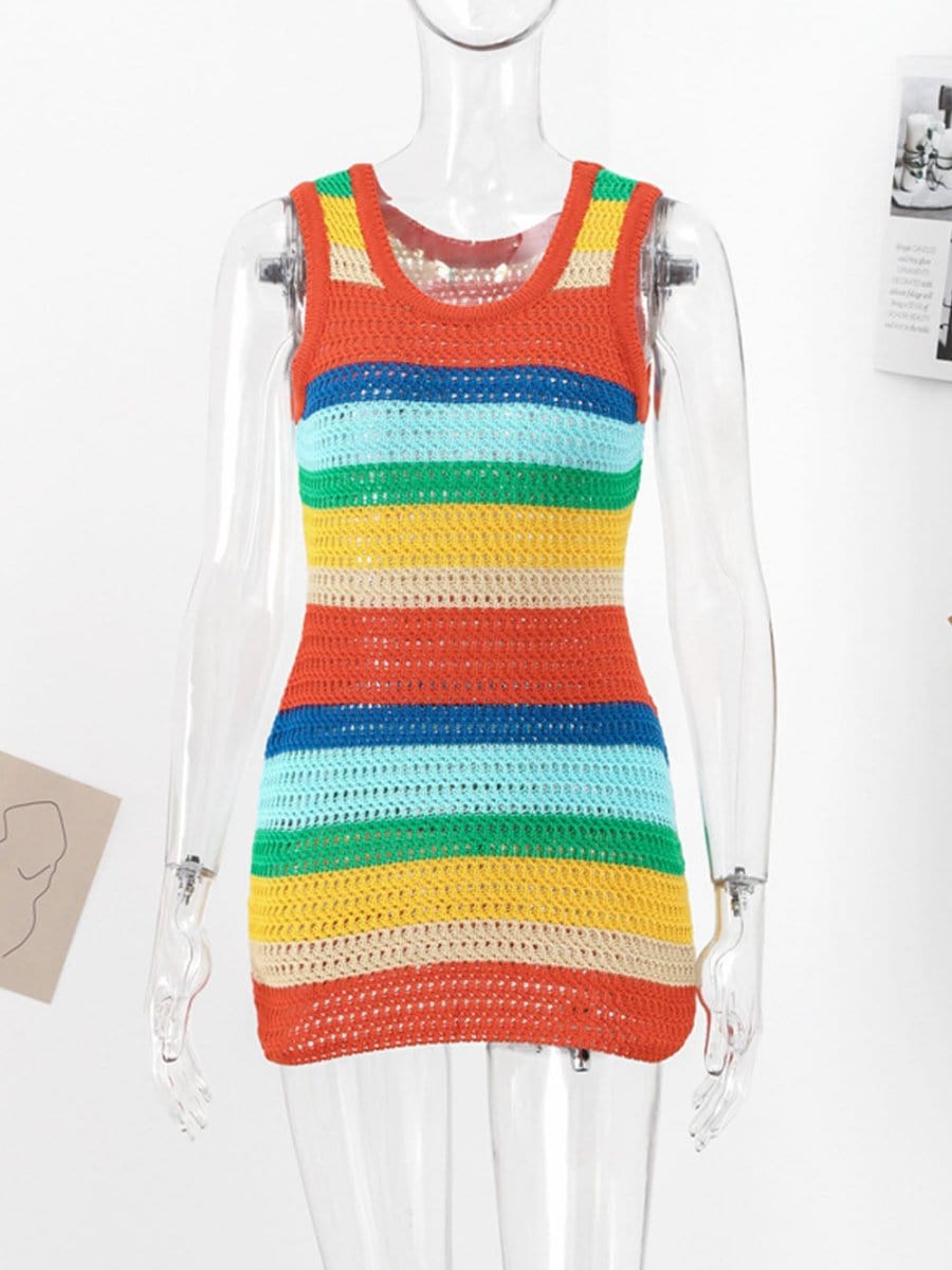 Knitted Sleeveless Mini