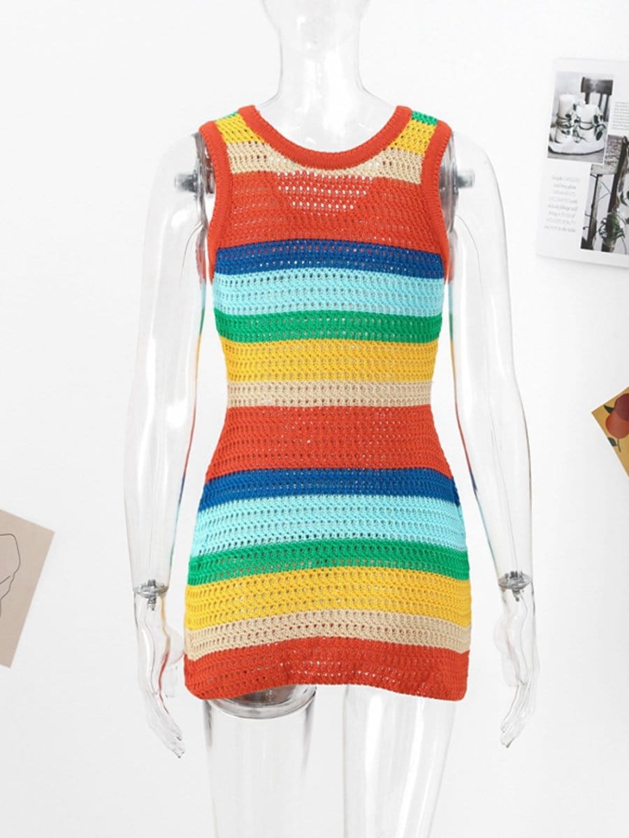 Knitted Sleeveless Mini
