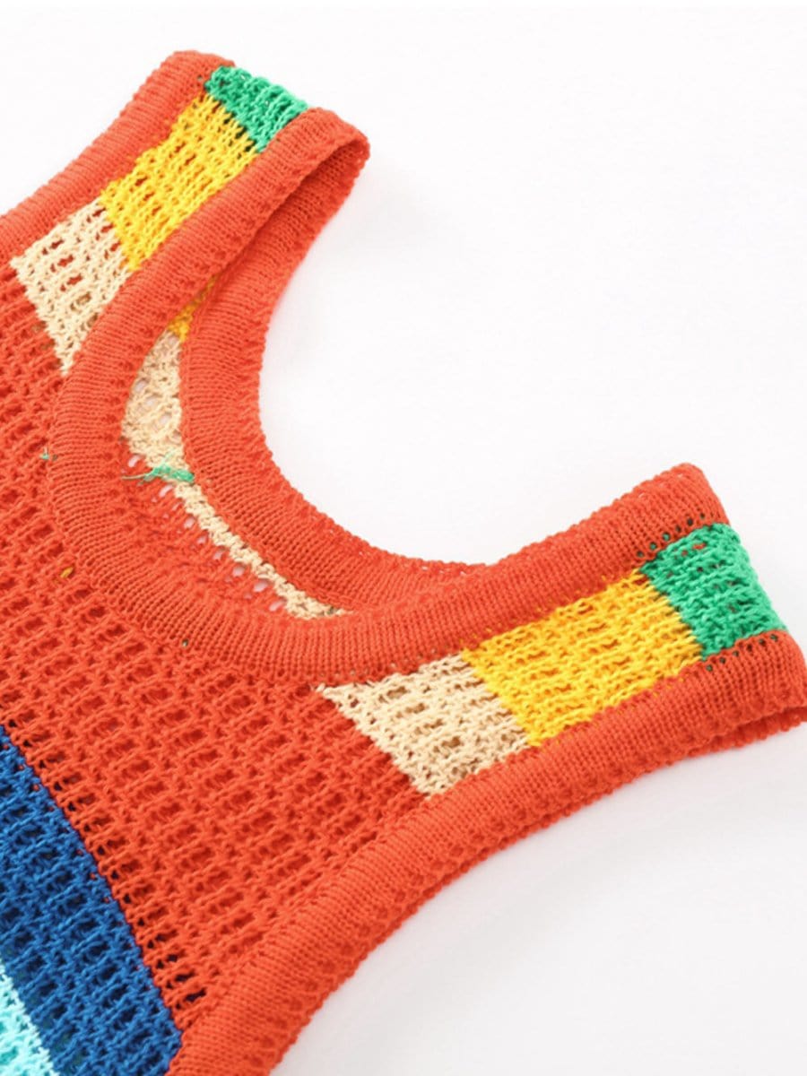 Knitted Sleeveless Mini