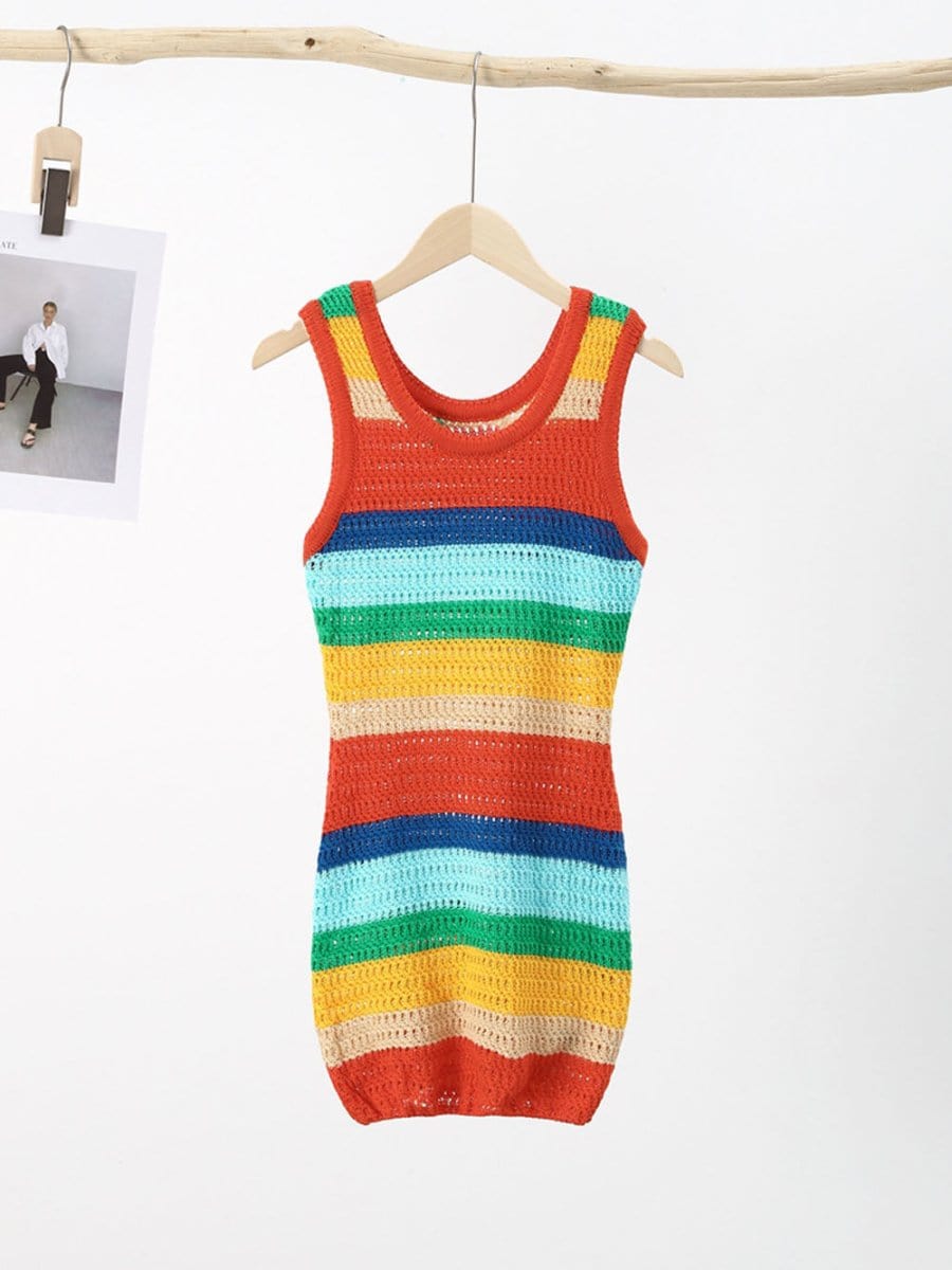 Knitted Sleeveless Mini