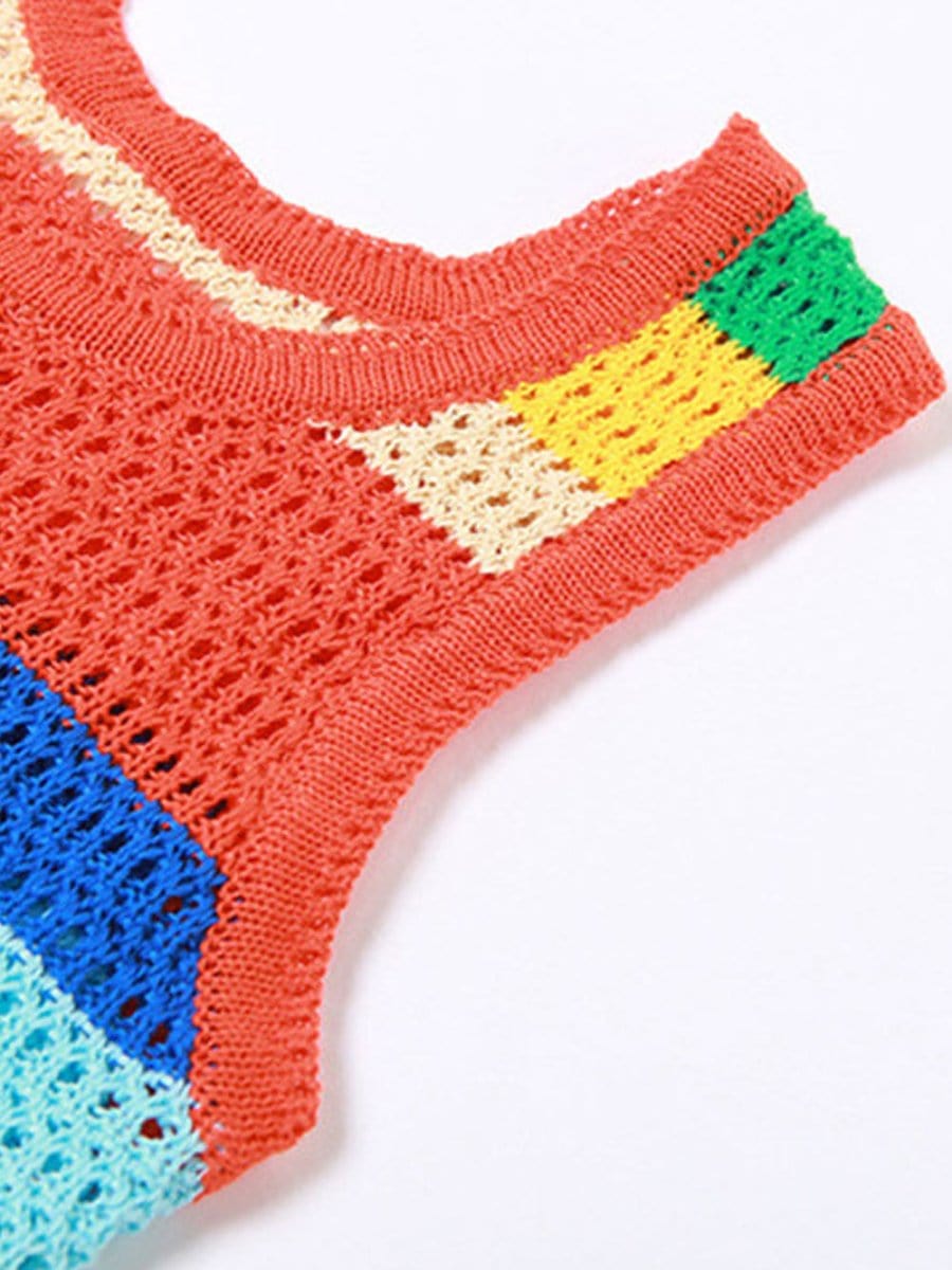 Knitted Sleeveless Mini