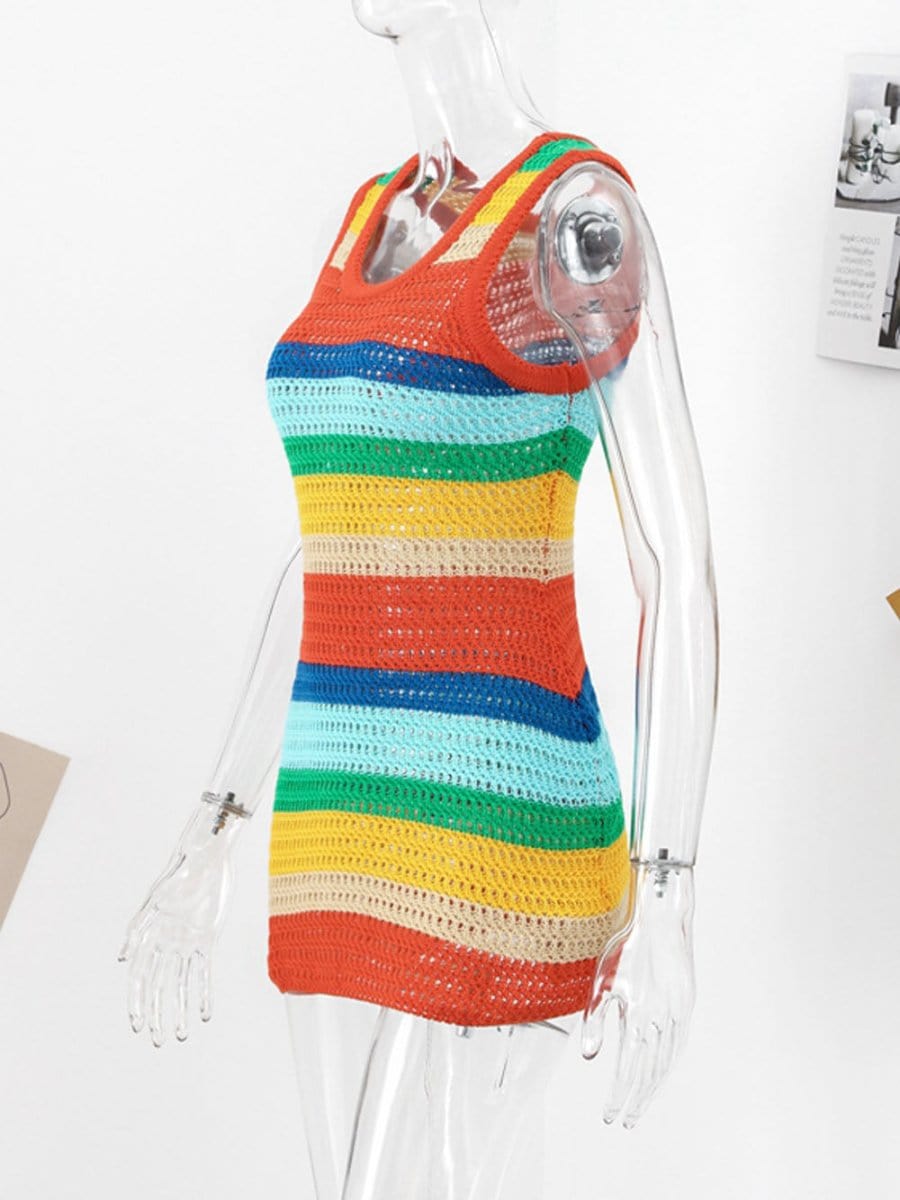 Knitted Sleeveless Mini