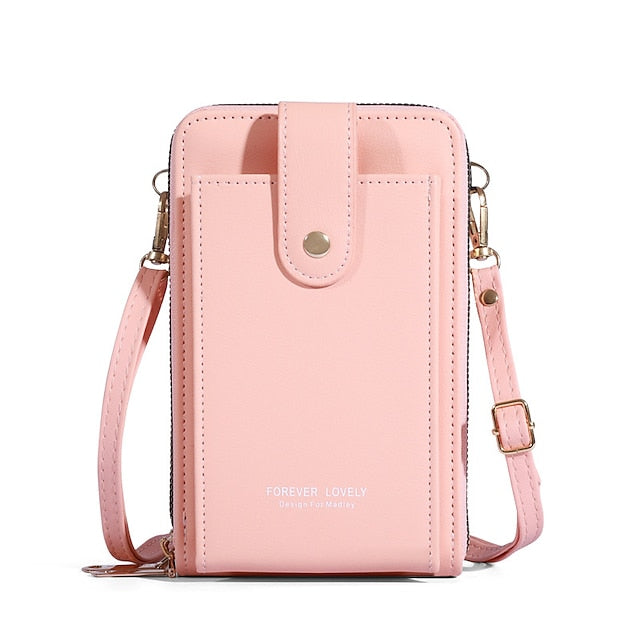 Mobile Phone PU Bag Shoulder Crossbody