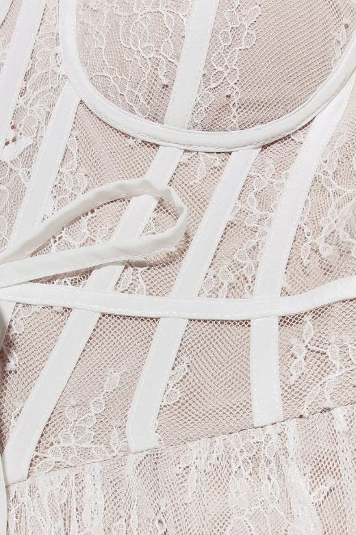 Brandi Bodycon Mini Dress - Cream - Fashionpara