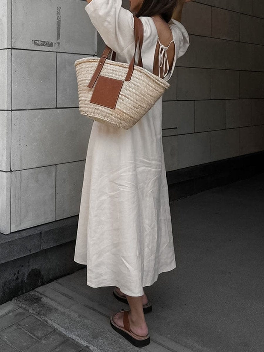 Backless Midi Dress - Fashionpara