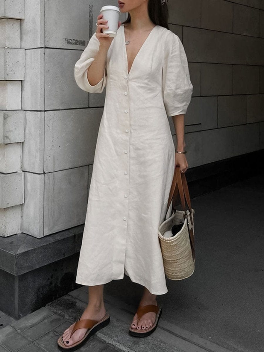 Backless Midi Dress - Fashionpara