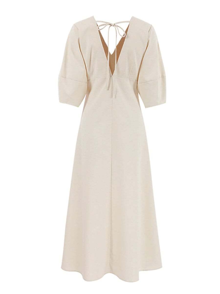 Backless Midi Dress - Fashionpara