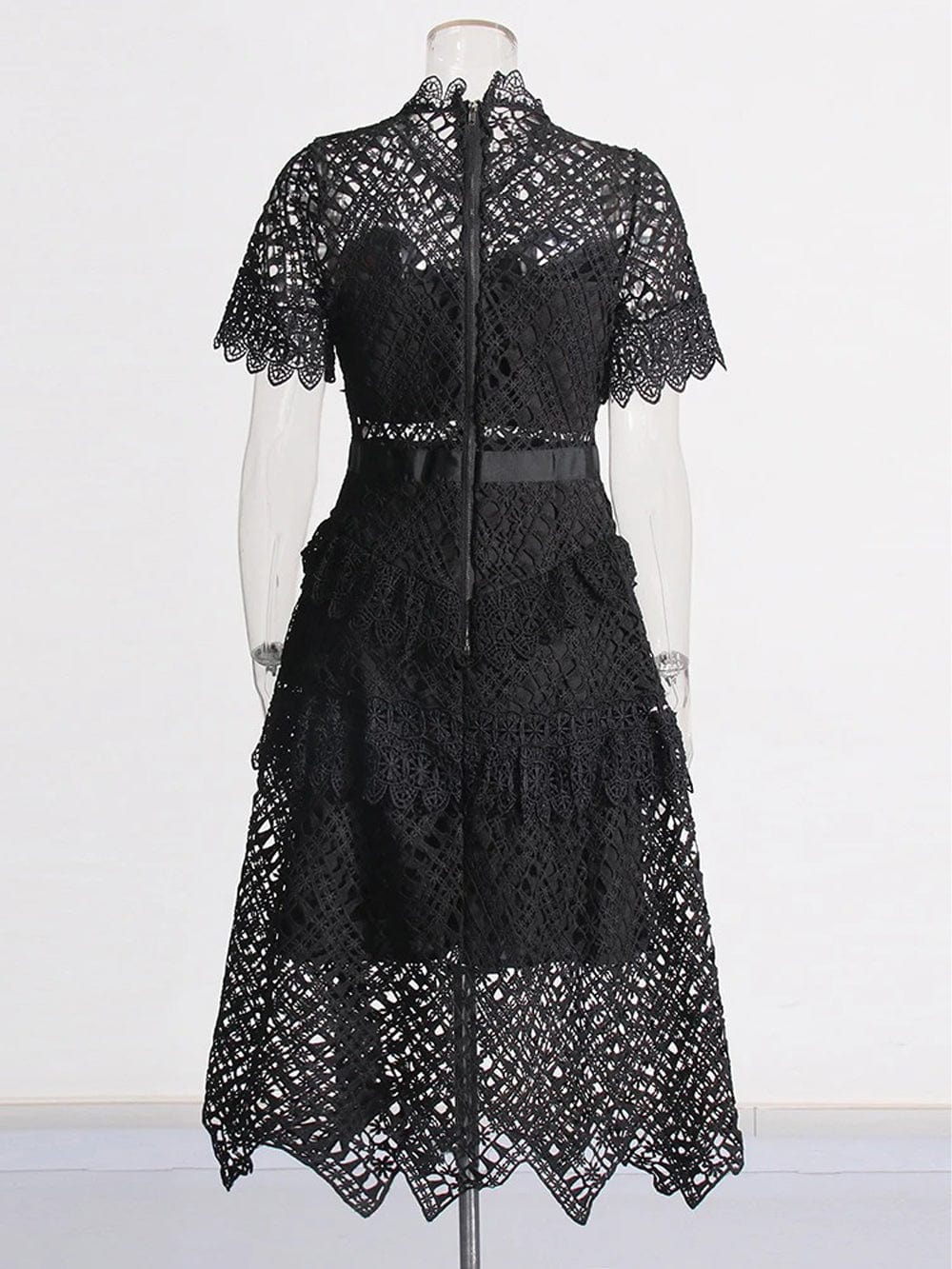 Hollow Out Ruffle - Fashionpara