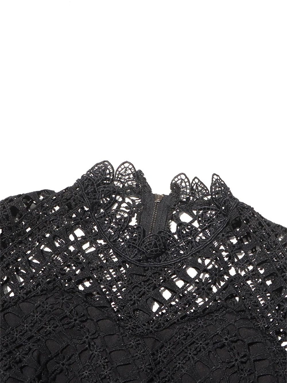 Hollow Out Ruffle - Fashionpara