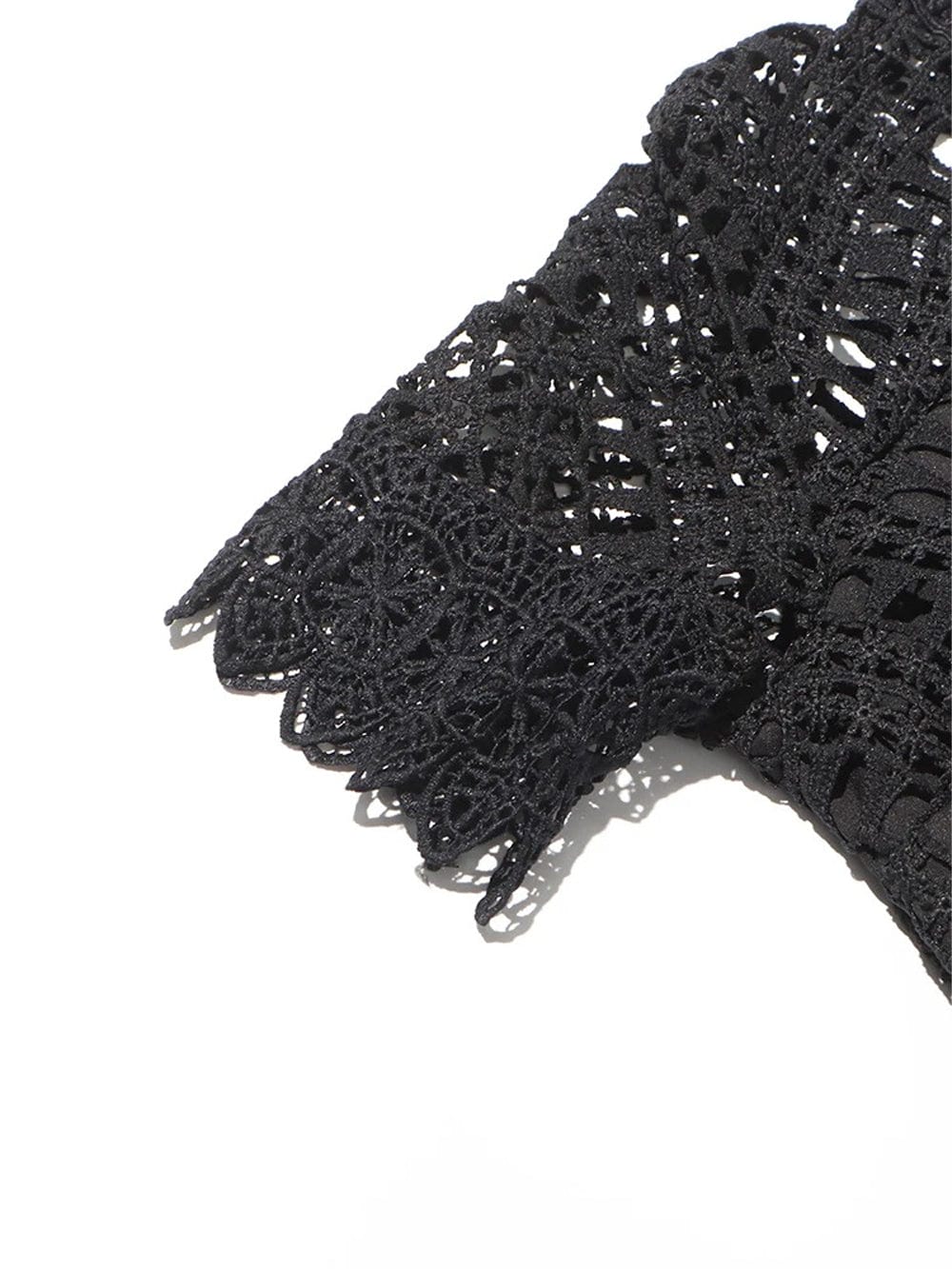 Hollow Out Ruffle - Fashionpara