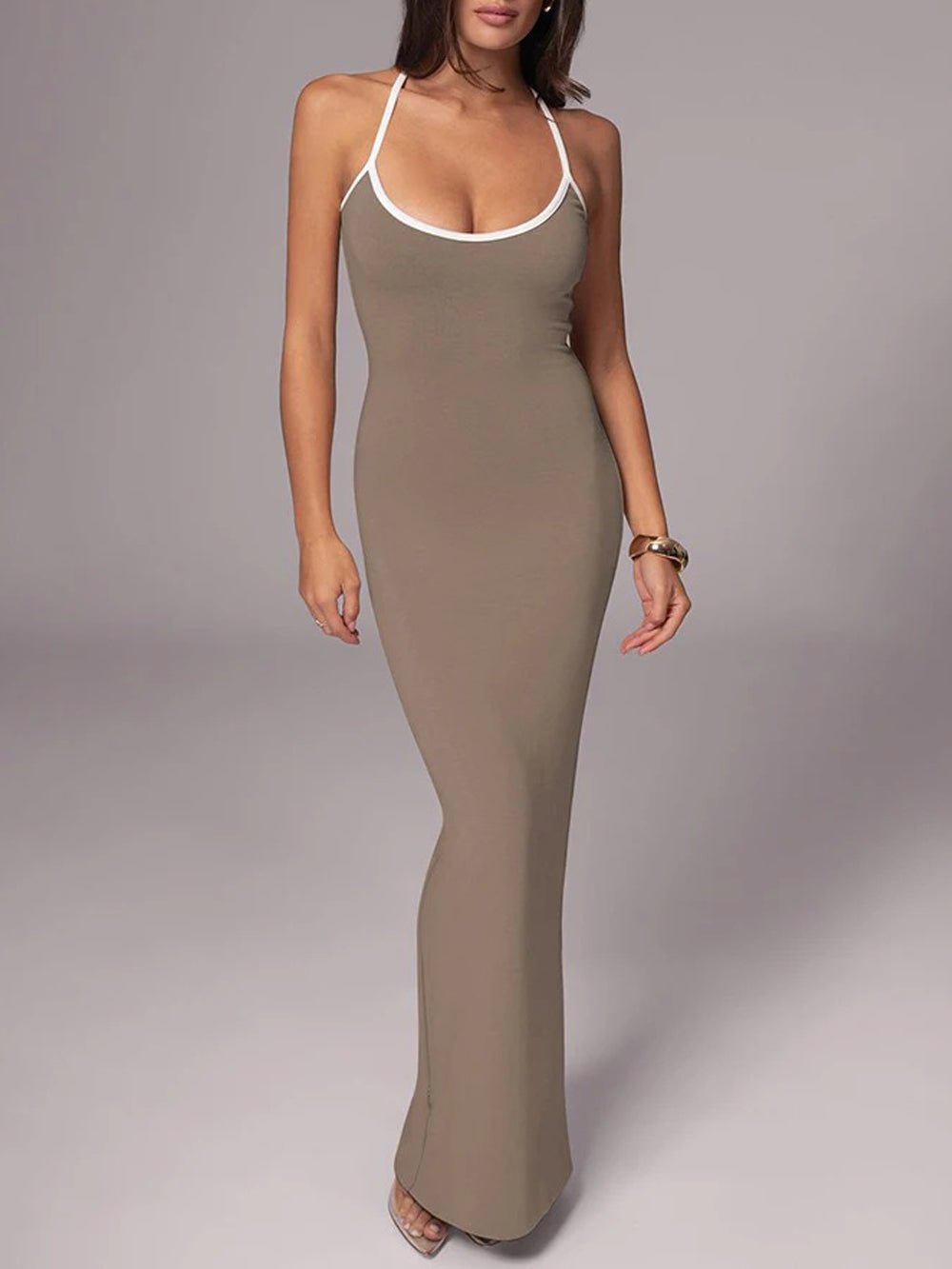 Backless Bodycon Maxi - Fashionpara