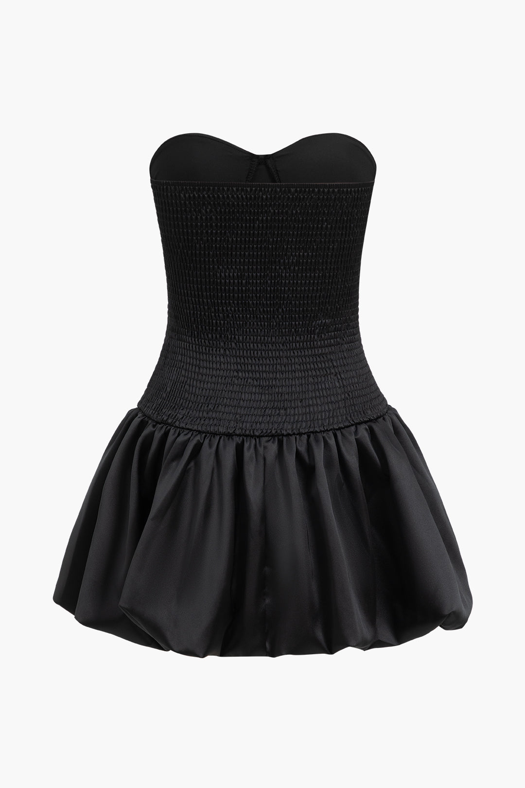 Strapless Bubble Hem Corset Dress