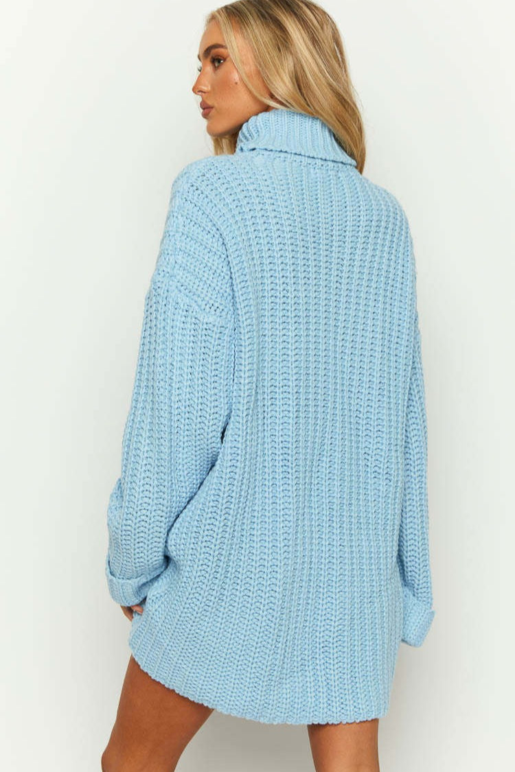 Casual Knit Turtleneck Sweater
