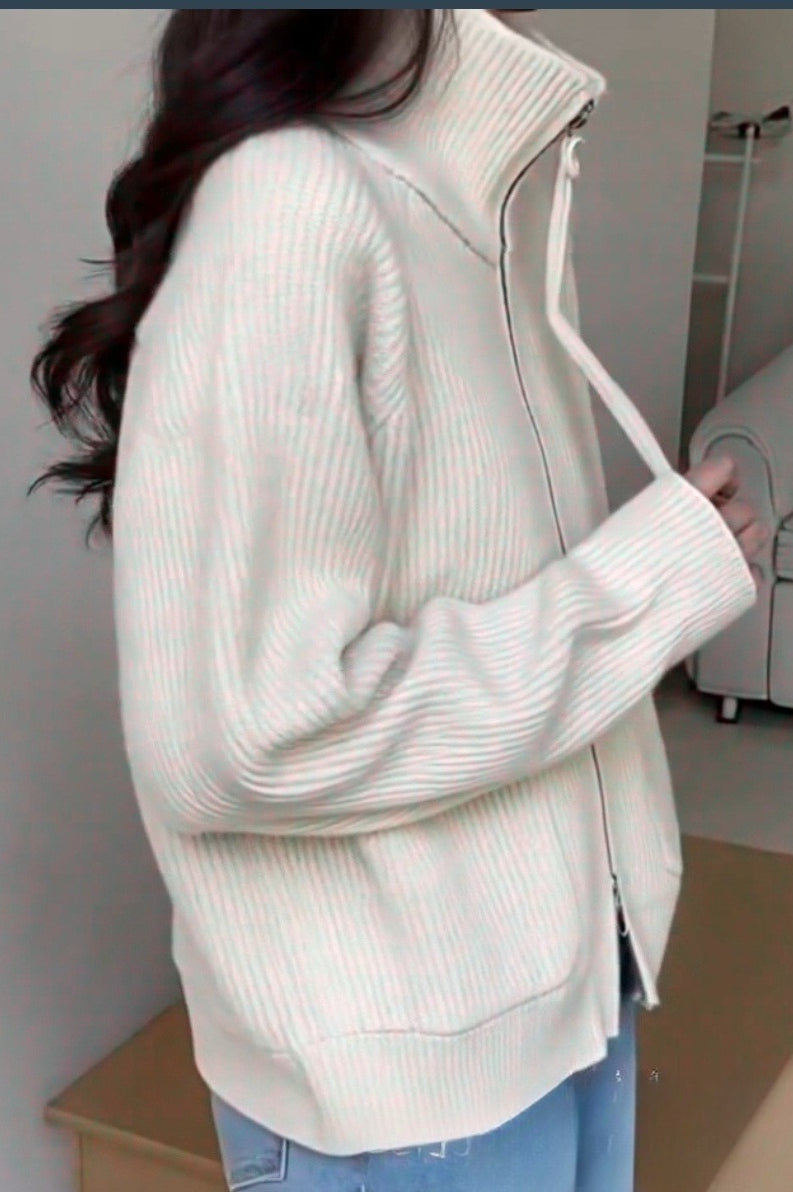 Loose Fit High Neck Sweater 8