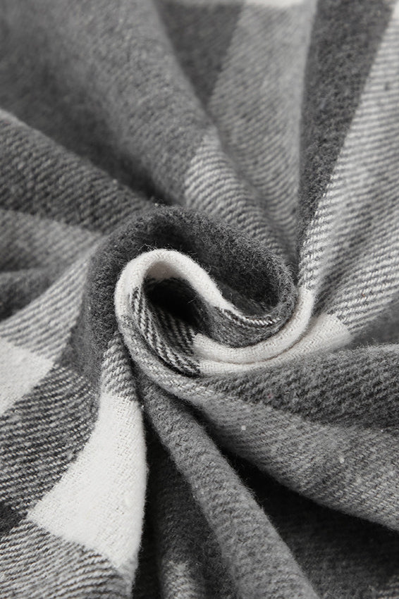 Thick Woolen Plaid Coat with Belt for Stylish Comfort