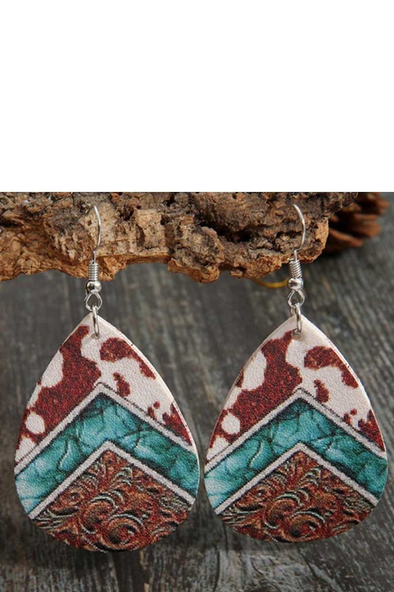 Vintage Leather Earrings - Fashionpara