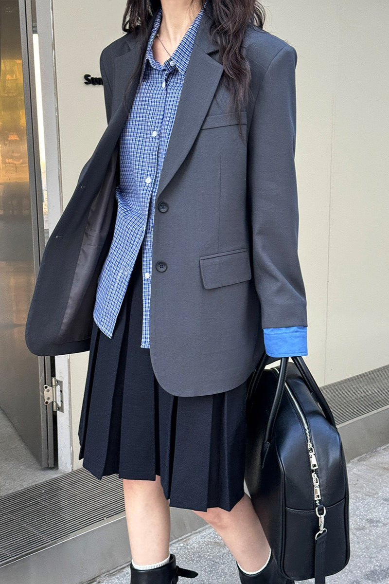 Casual Colorblock Blazer 2