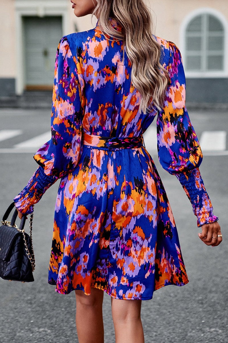 Leg of Lamb Sleeve Half Turtleneck Dress