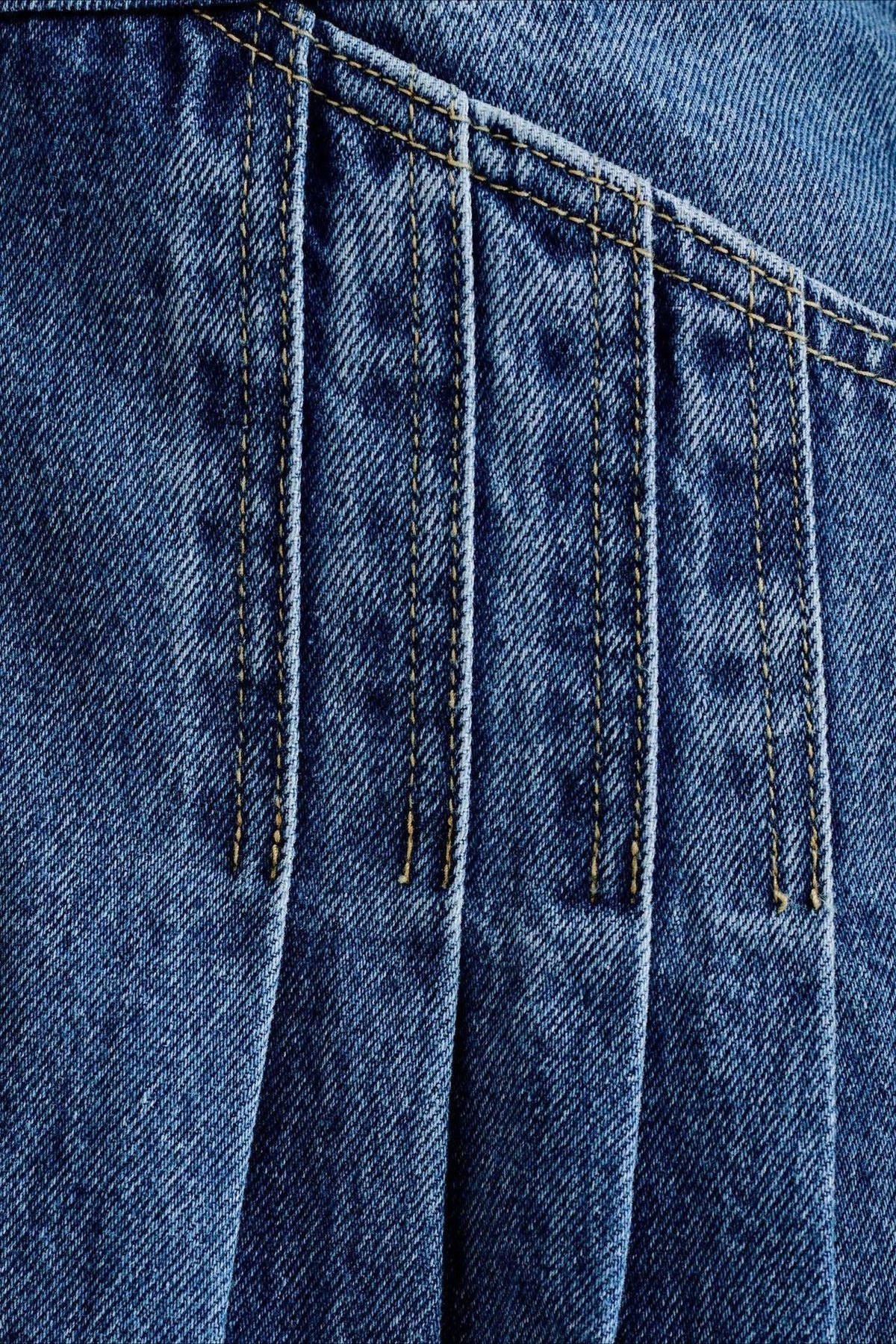 Sleeveless Halter Denim Dress