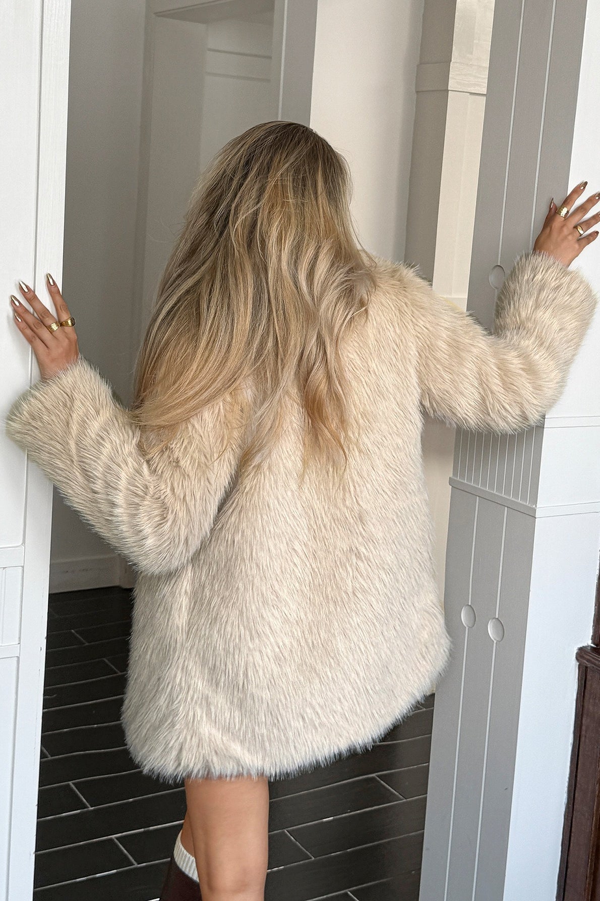 Velvet Touch Plush Elegant Coat - Fashionpara