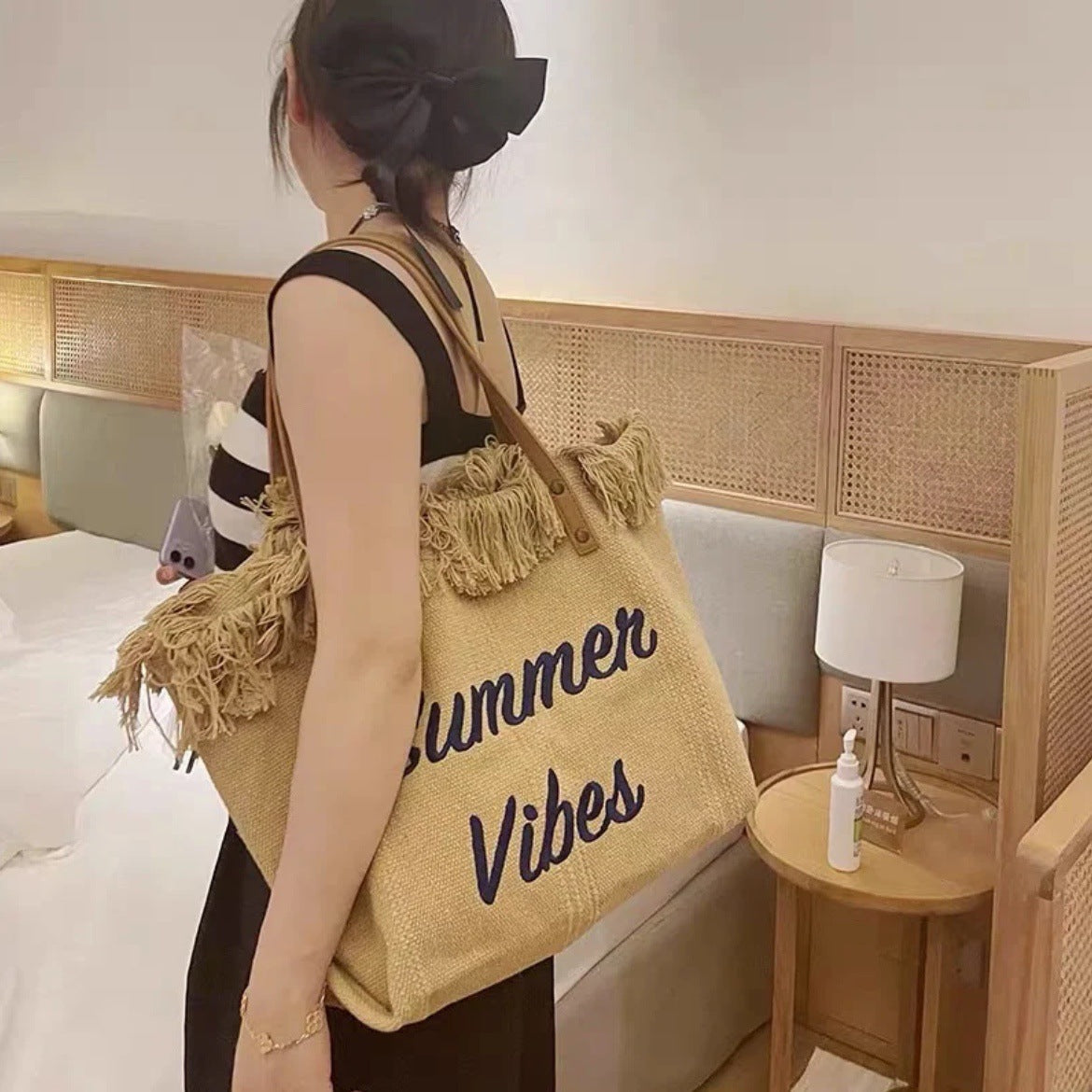 Tassel Canvas Bag