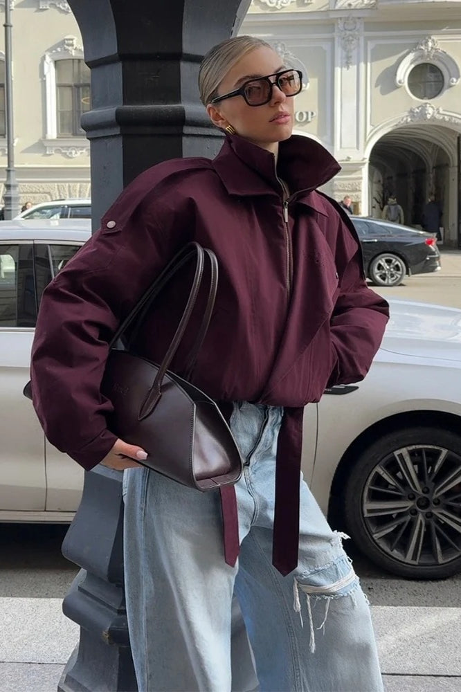 Buttoned Short Street Jacket 7