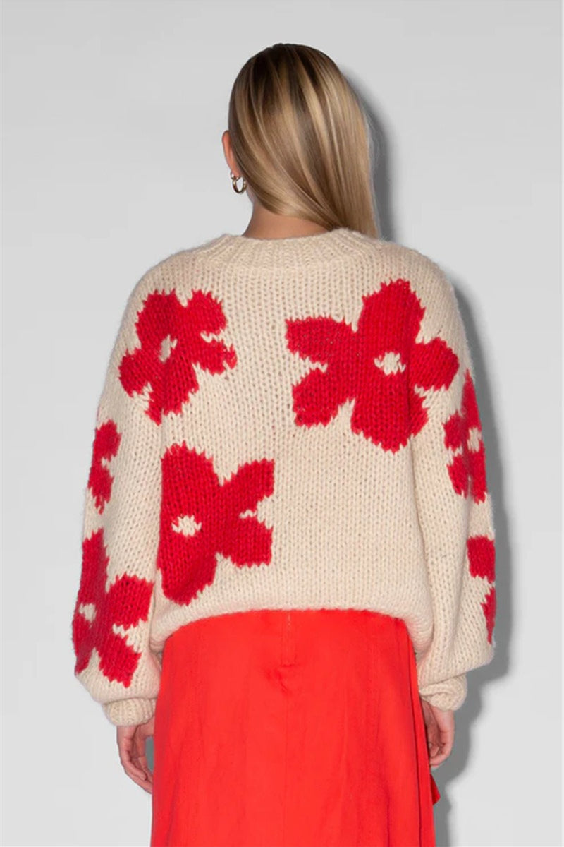 Pullover Floral Detail Sweater 10