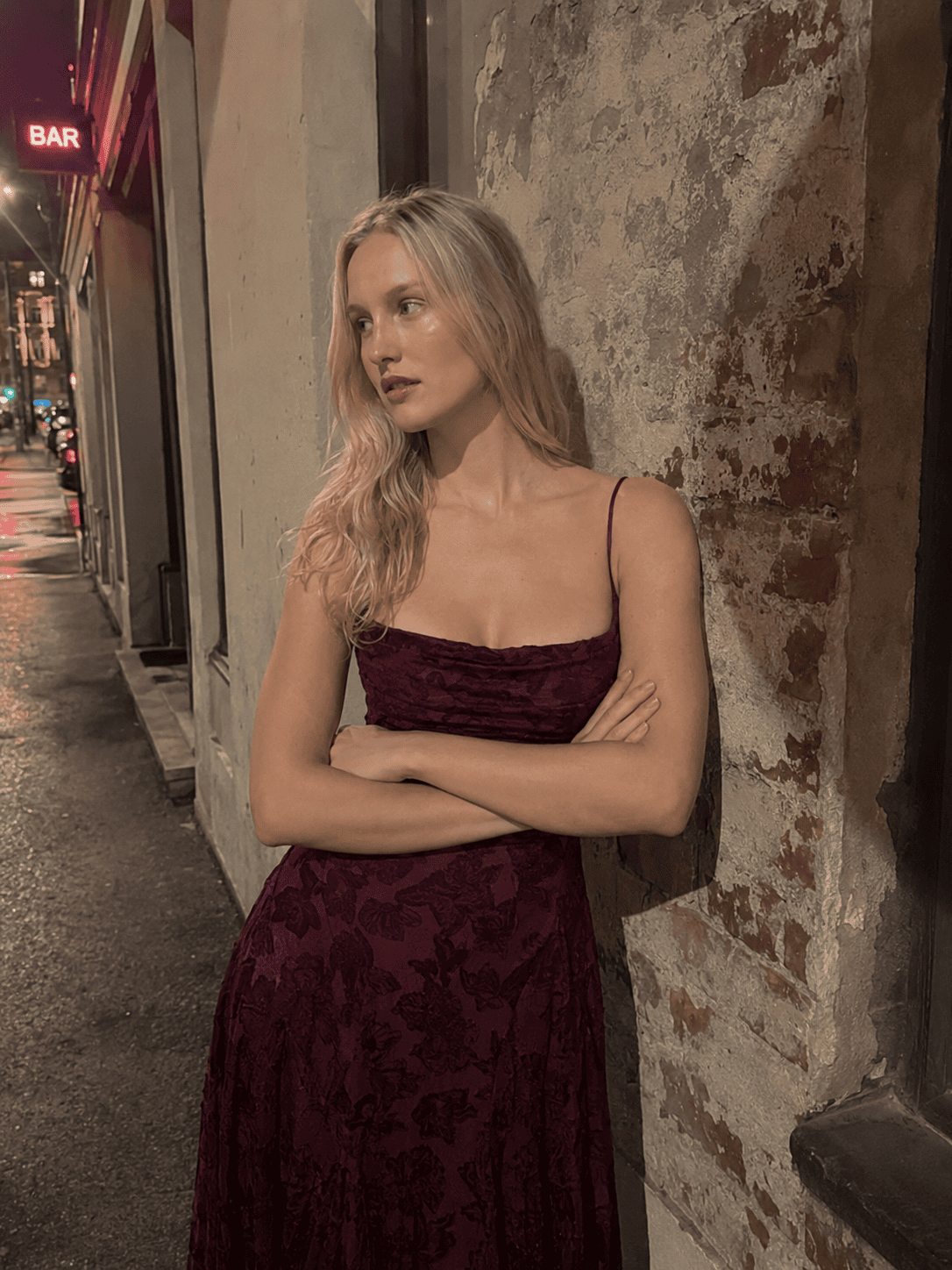 Crushed Velvet Lace Up Open Back Maxi Dress 2