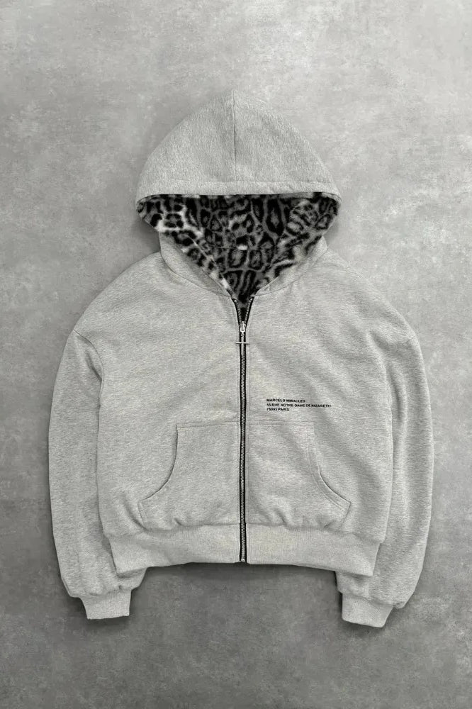 Unisex Leopard Street Hoodie