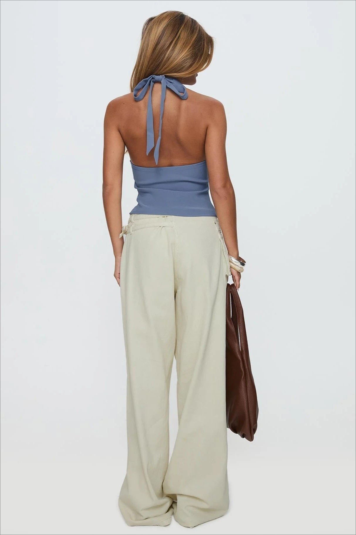 Adjustable Waist Side Pocket Loose Fit Jeans