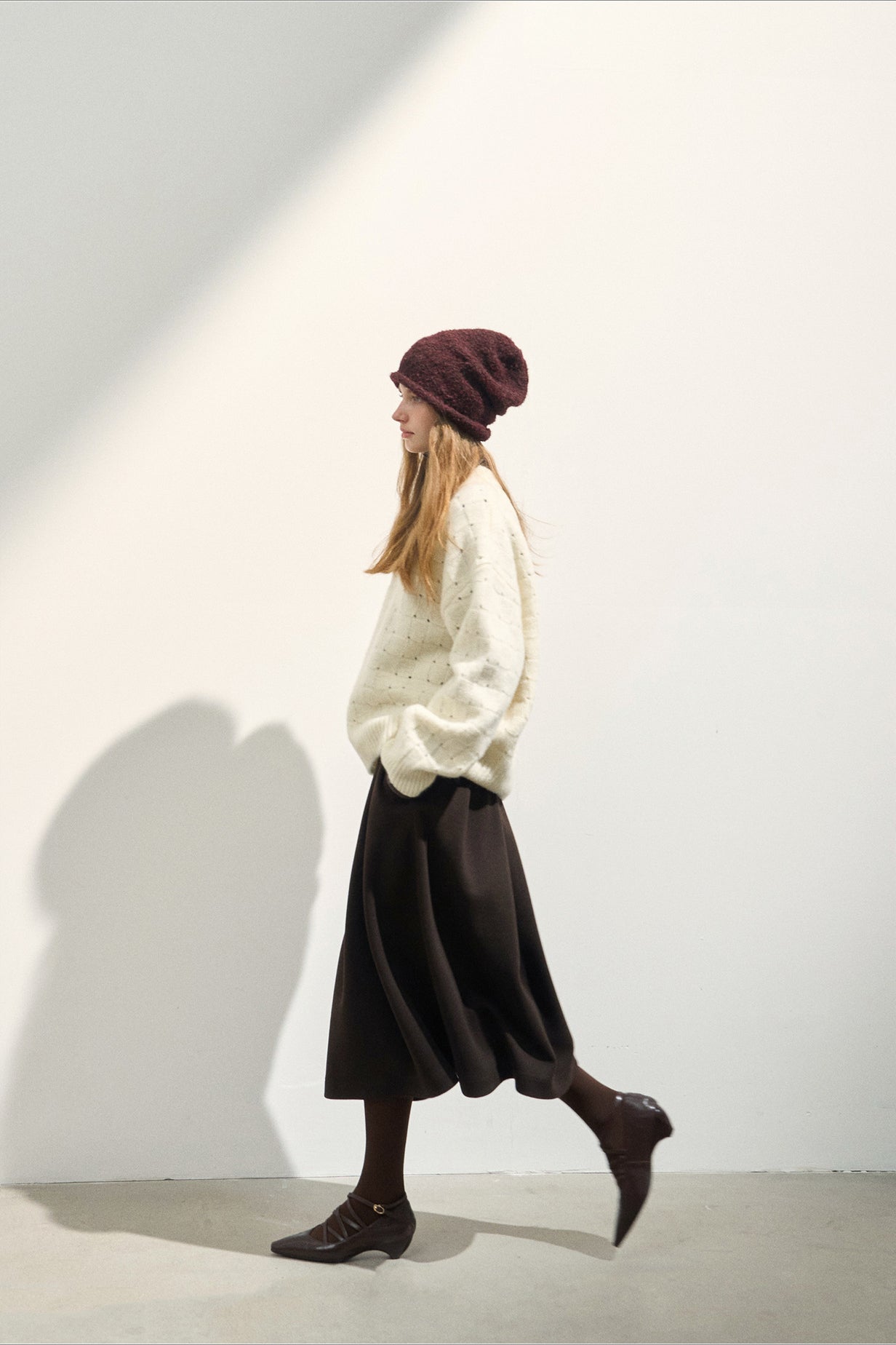 PrincessAce Loose Fit Wool Blend Knit Sweater for Comfort