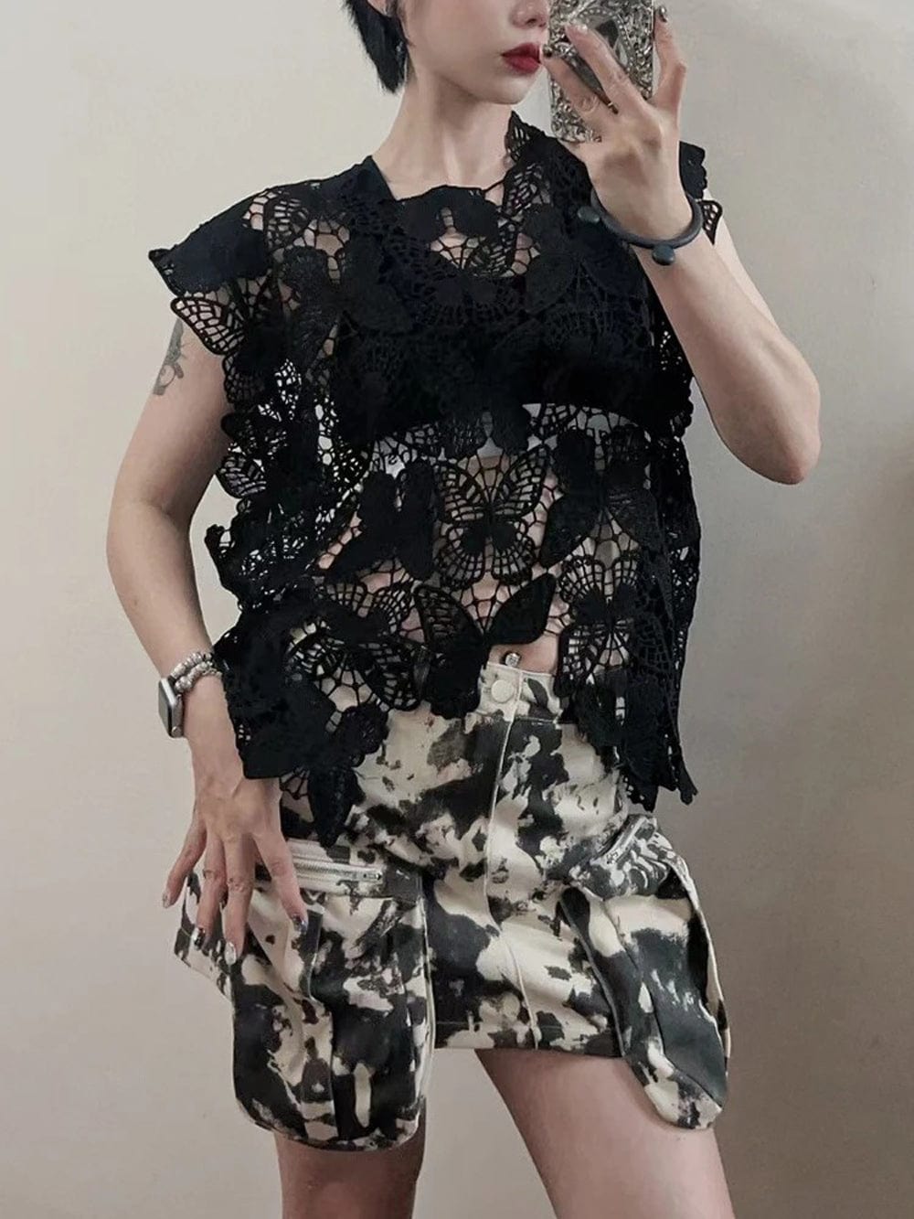 Hollow Out Tank - Fashionpara