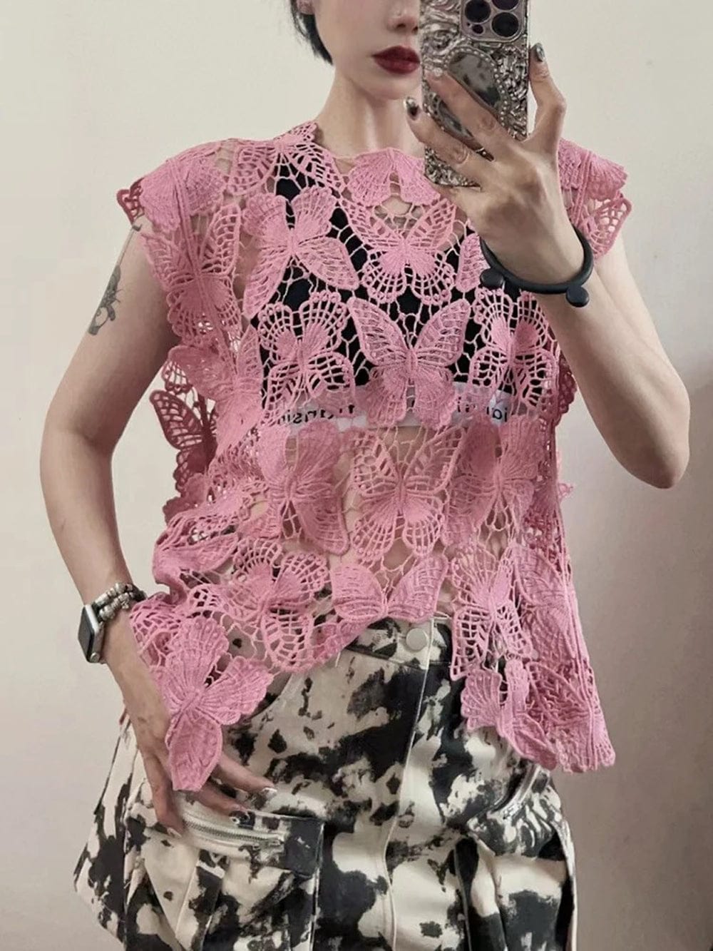 Hollow Out Tank - Fashionpara