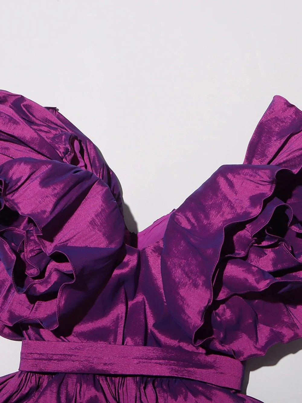 Appliques Ruffled Mini - Fashionpara