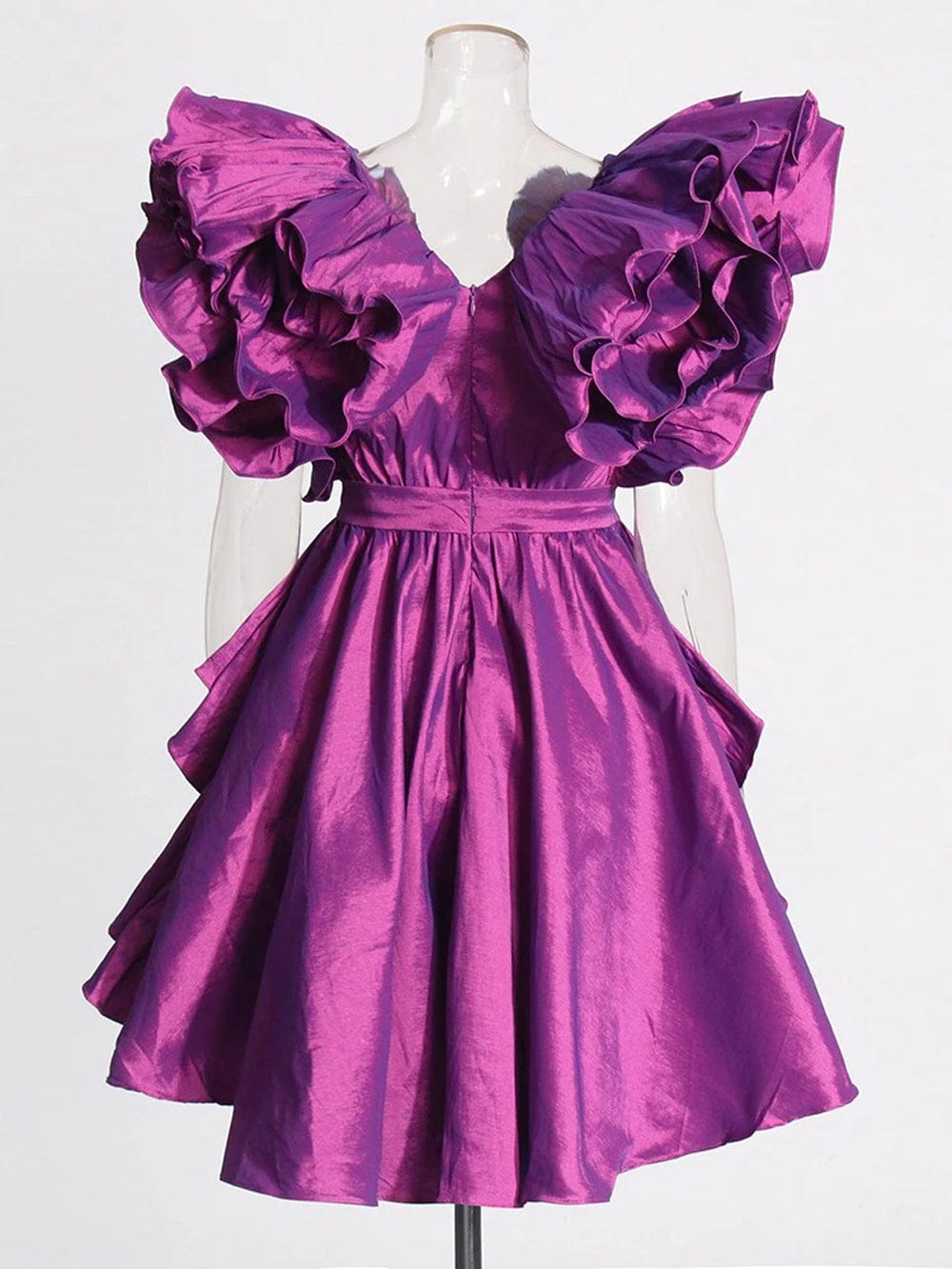 Appliques Ruffled Mini - Fashionpara