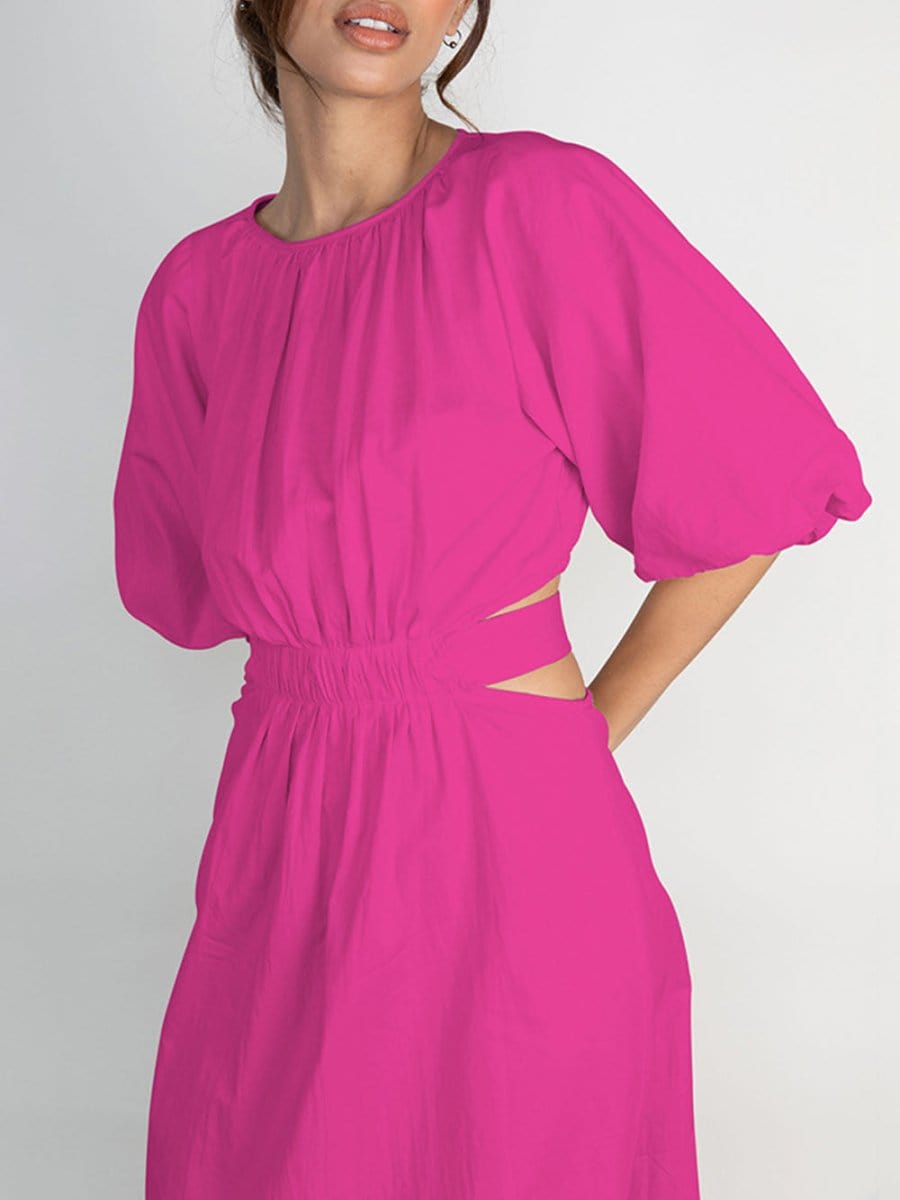 Hollow Out Midi - Fashionpara