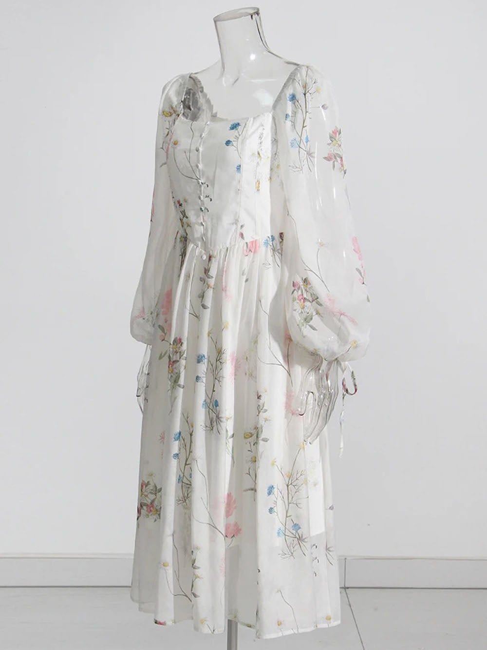 Square Midi Dress - Fashionpara