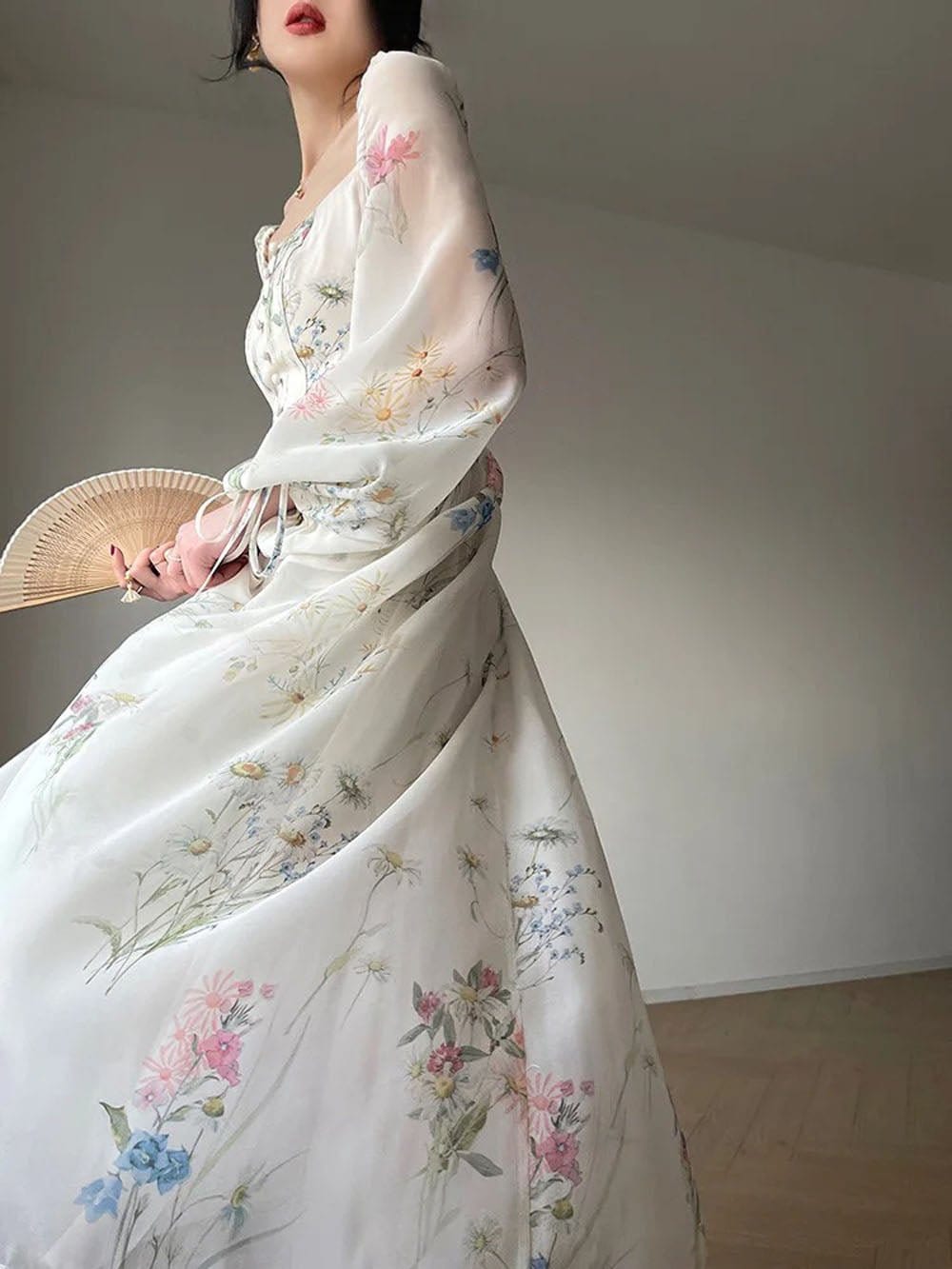 Square Midi Dress - Fashionpara