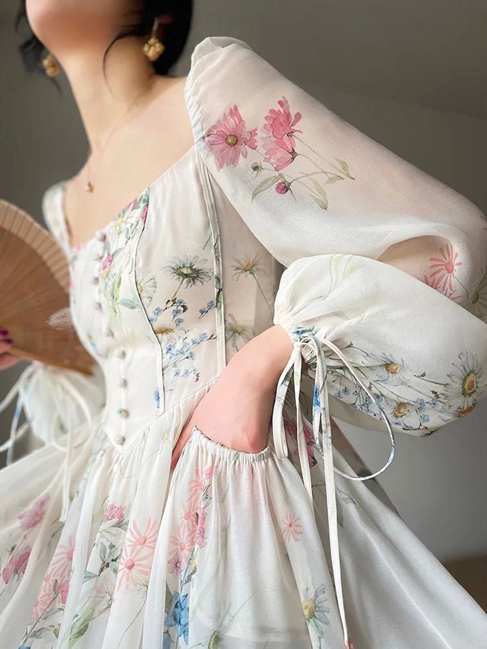 Square Midi Dress - Fashionpara