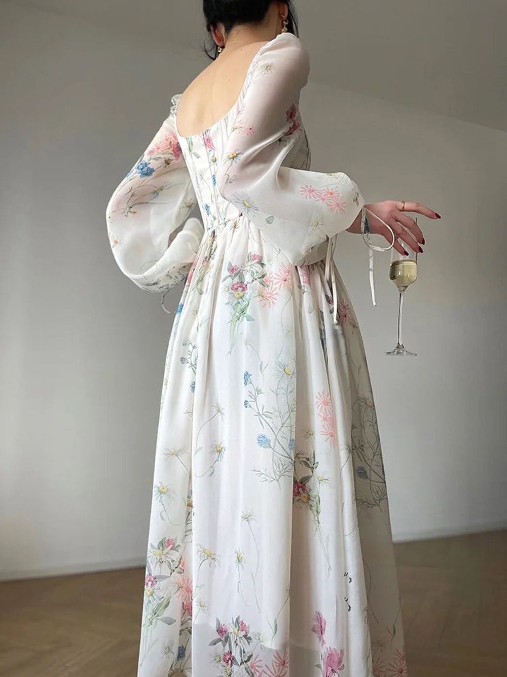 Square Midi Dress - Fashionpara