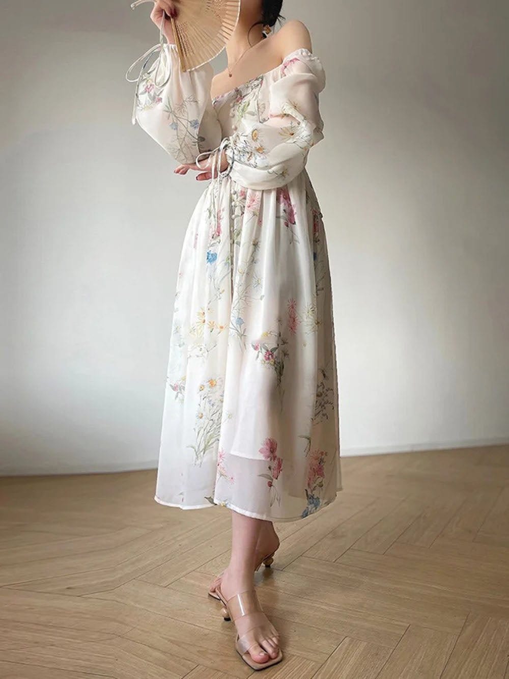 Square Midi Dress - Fashionpara