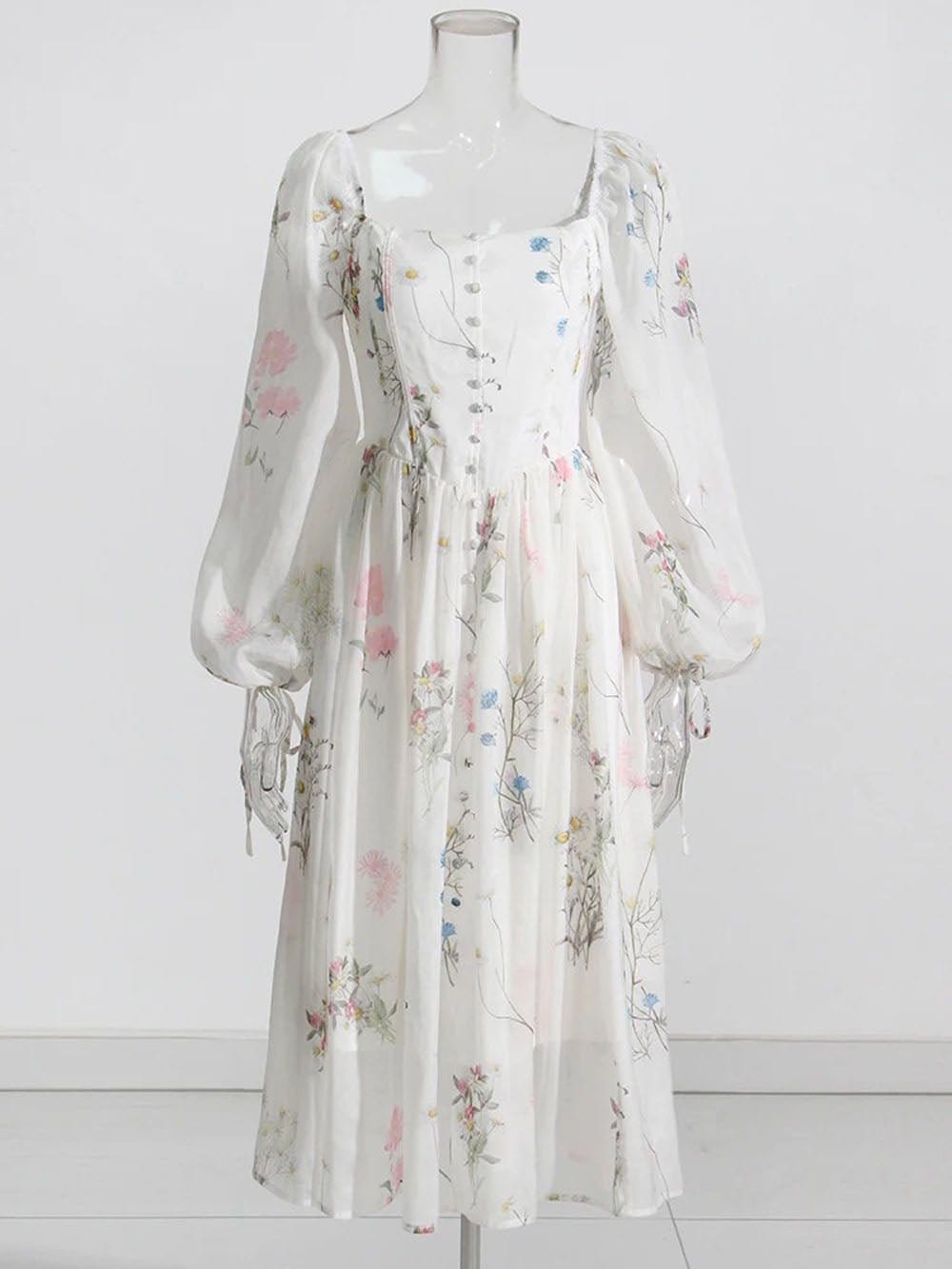 Square Midi Dress - Fashionpara