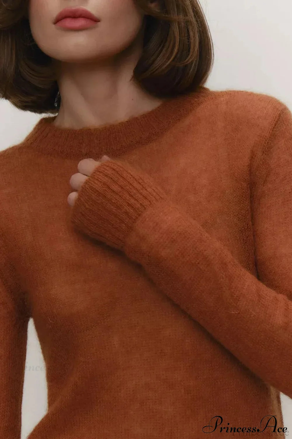 PrincessAce Candy Color Sheer Knit Sweater for Stylish Comfort