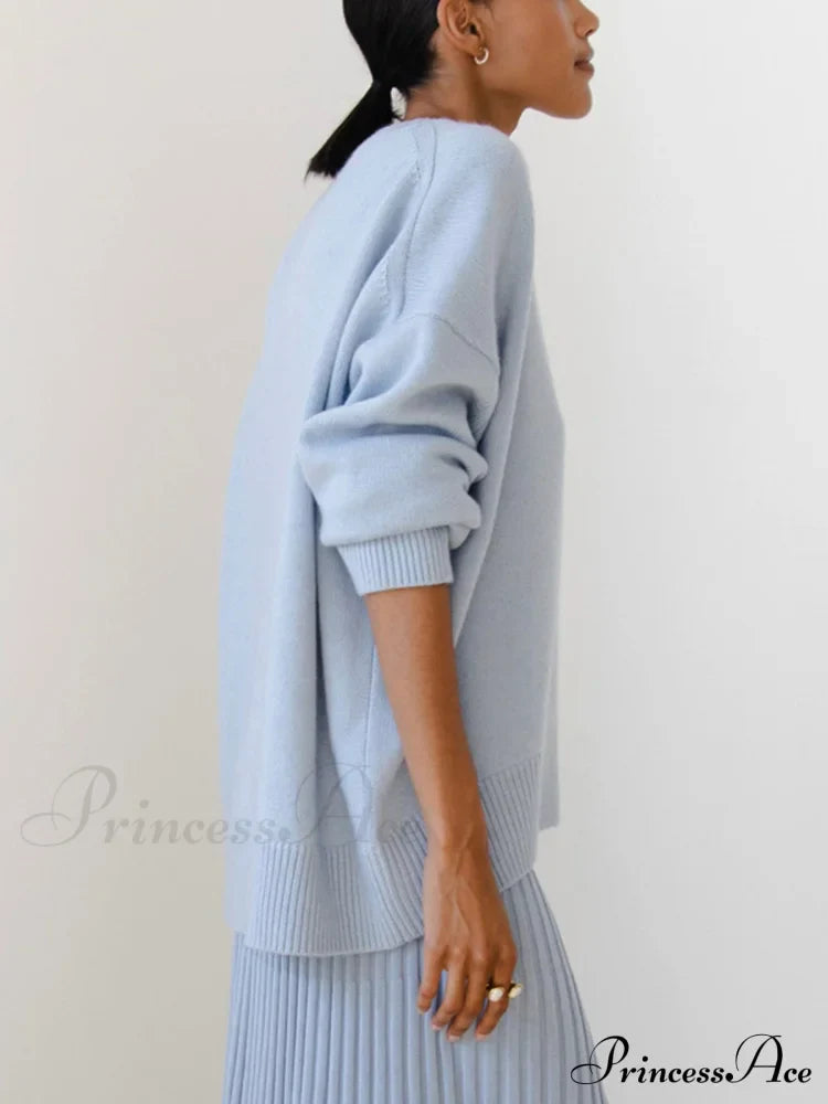 Candyfloss Oversized Graceful Pullover Sweater