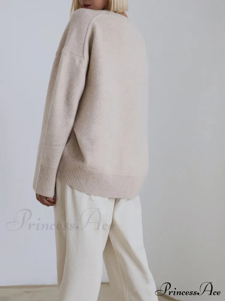 Candyfloss Oversized Graceful Pullover Sweater