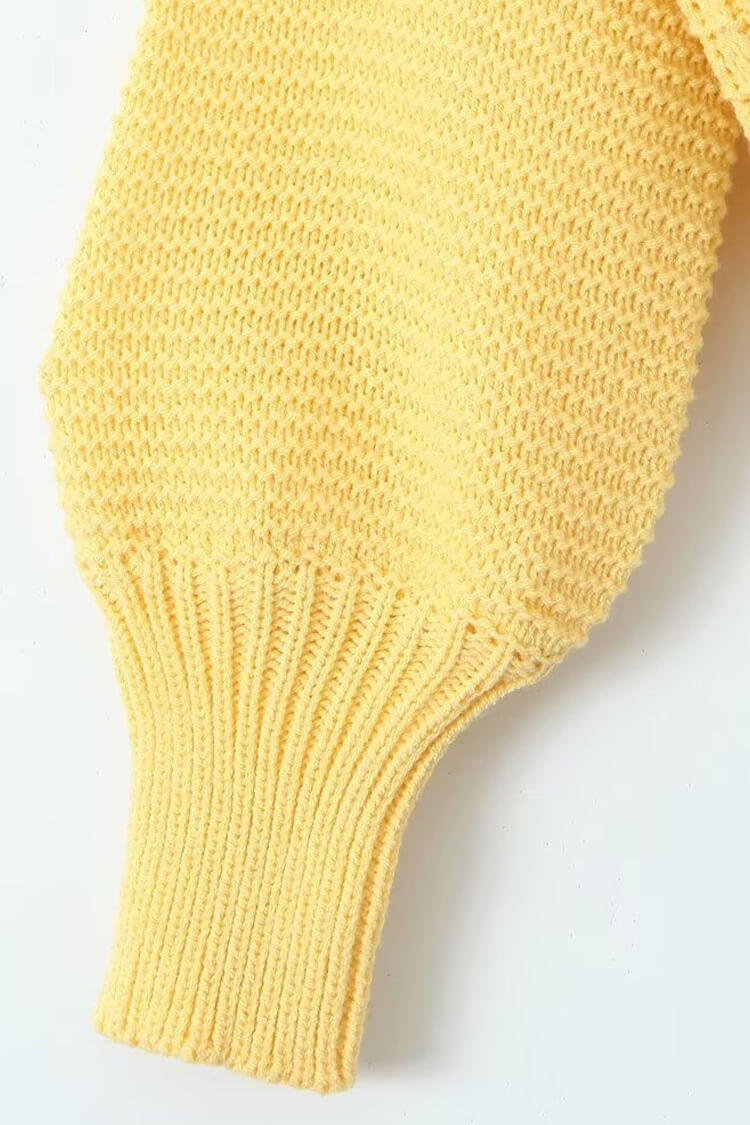 Rosedress Oversized Rib Knit Crew Neck Sweater for Comfort