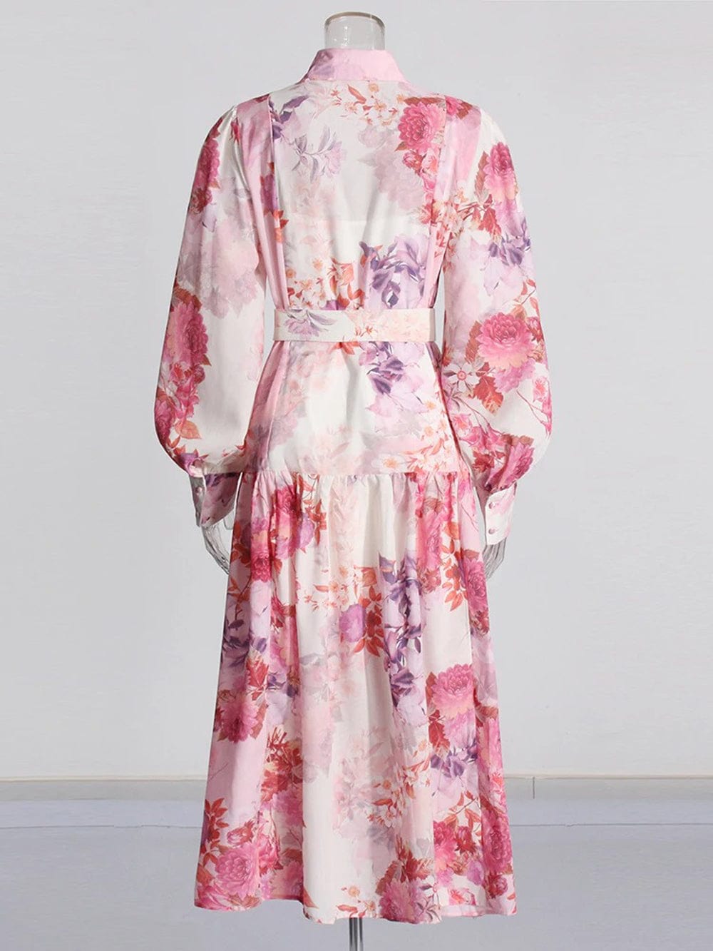 Belt Midi Dress - Fashionpara