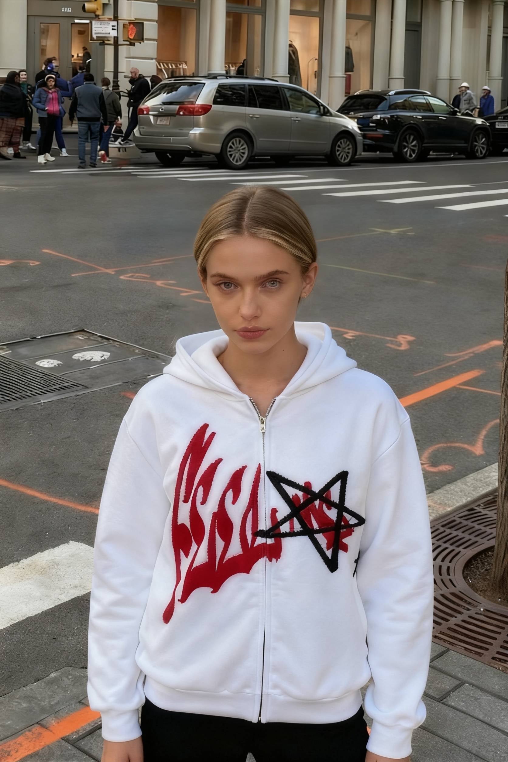 Y2K Retro Letter Hoodie - Fashionpara